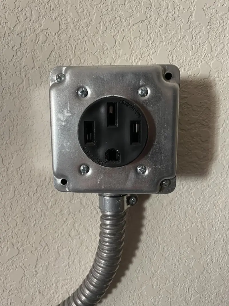 NEMA 14-50 outlet installed for Smart Home Electrical in East Chicago